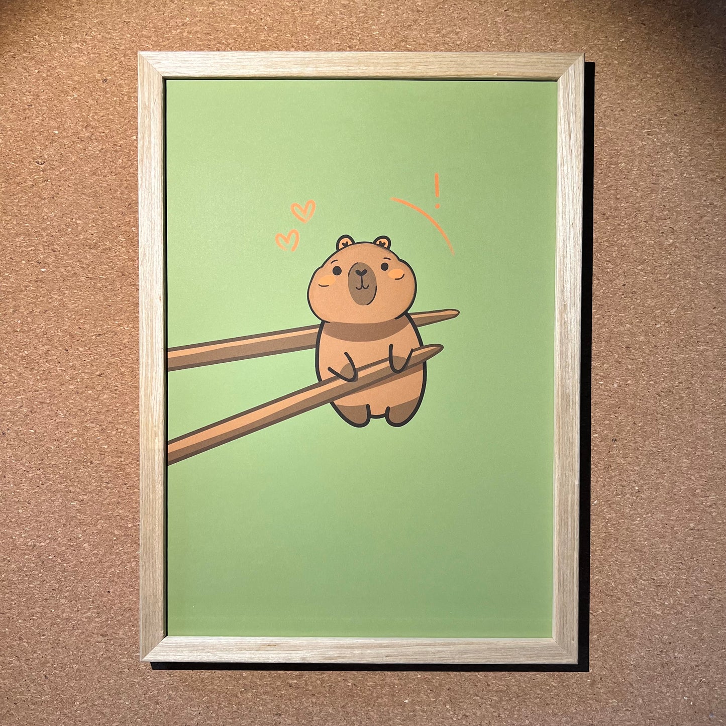 Chopstick Capibara - Poster (20x30)