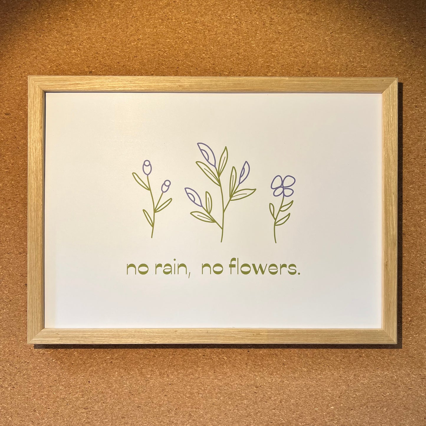No Rain, No Flowers - Poster (20x30)