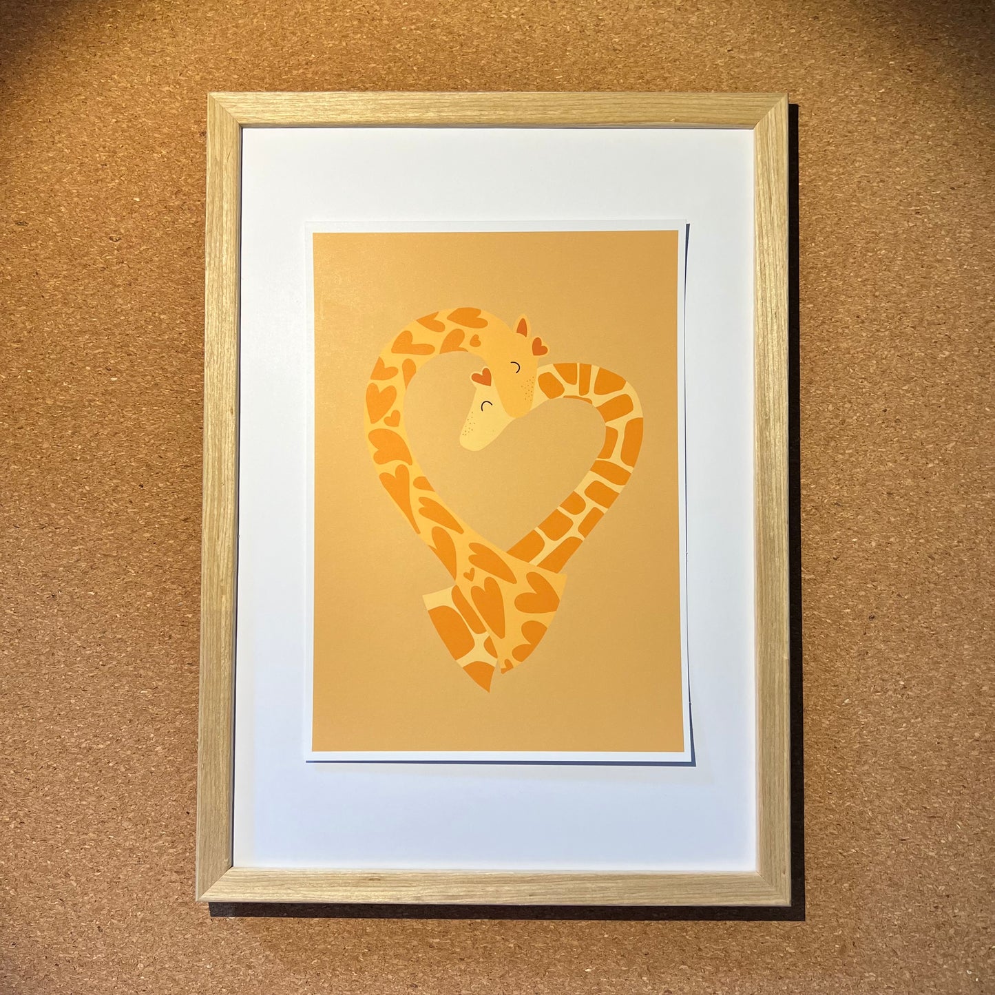 Giraffe Love - Poster (15x20)