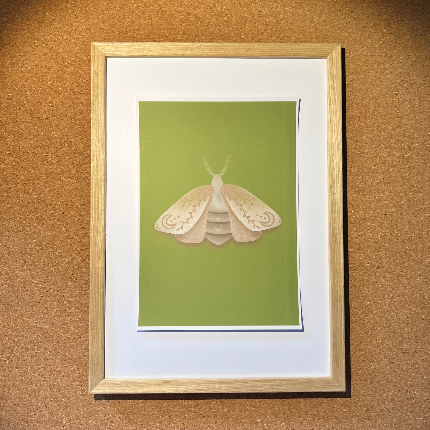 Midnight Moth Green - Poster (15x20)
